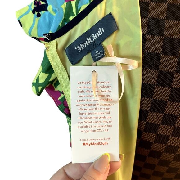 ModCloth Eyes On You Floral Maxi Dress Large NEW Coquette Romantic Fairycore - Picture 8 of 13